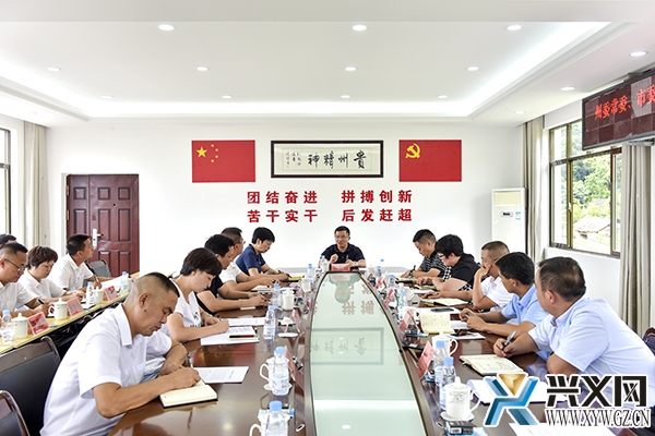图为顾先林与则戎镇党政领导班子及市直相关部门进行座谈.jpg