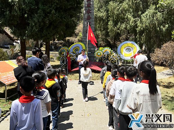 义龙新区多部门开展烈士陵园祭扫活动(图1)