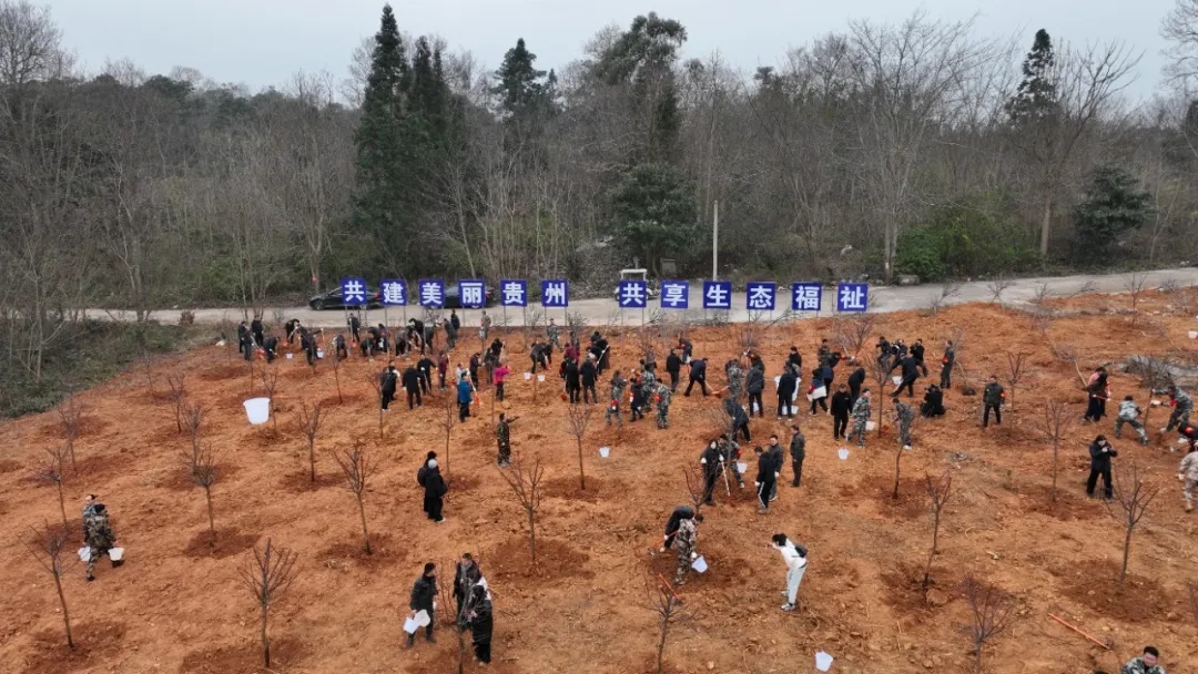 人勤春来早 植绿正当时——黔西南州举行2025年义务植树活动(图1)