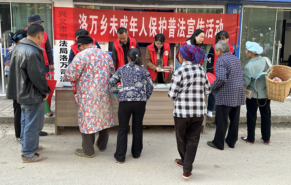 洛万乡开展“扫黄打非·护苗2025”宣传活动(图1)