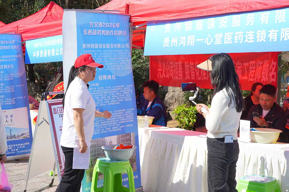 春风送岗促就业 山海协作助振兴——兴义市东西部劳务协作招聘会举行(图4)