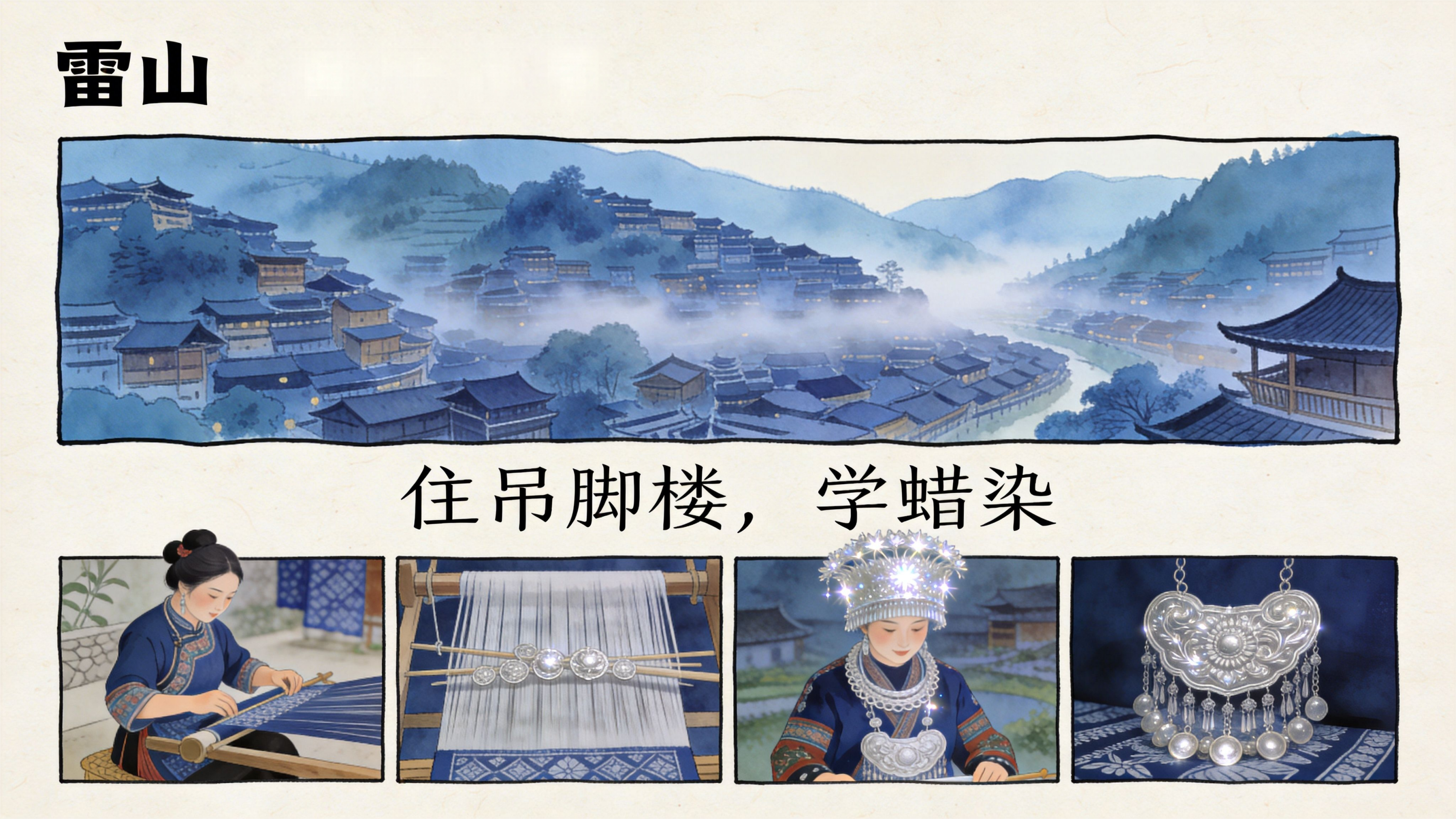 AI绘黔旅丨旅居贵州：在22℃的夏天里，安放你的第二人生(图10)