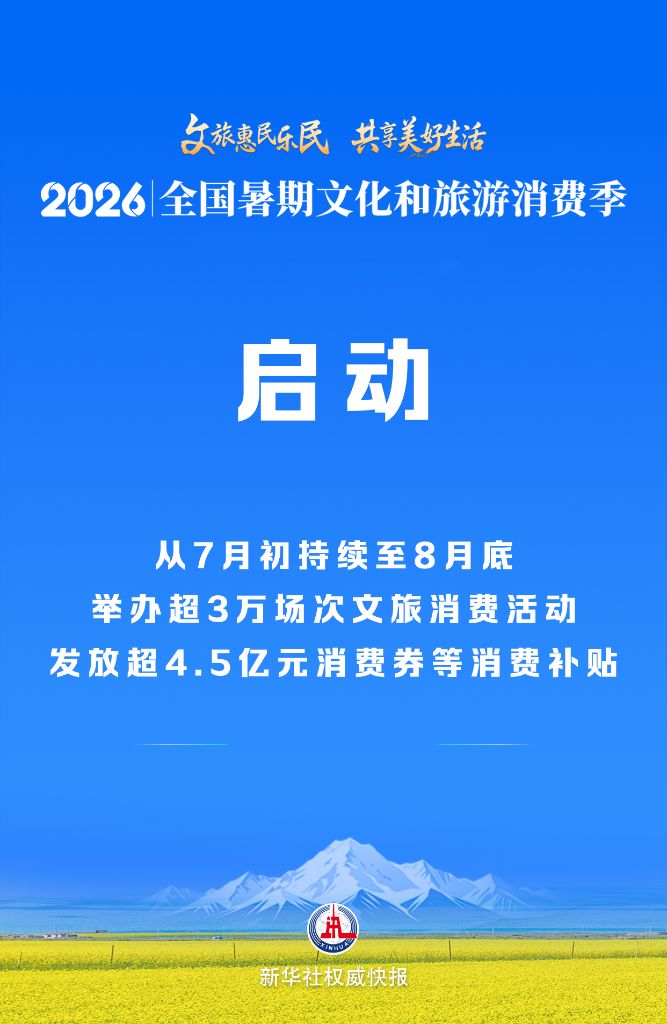 2026年全国暑期文化和旅游消费季启动(图1) 2026年全国暑期文化和旅游消费季启动(图1)